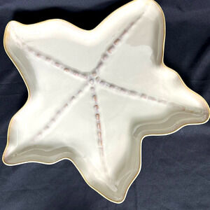 Sonoma LIFE+style Nautical Sand Extra Large Starfish Serving Platter Retired 19"